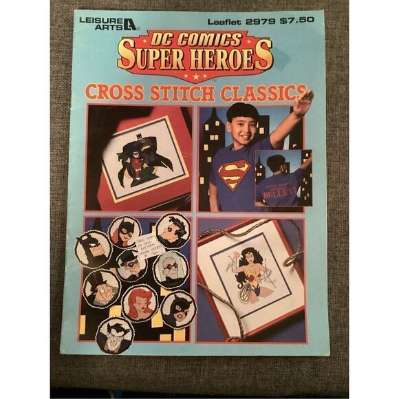 Vintage DC Super Heroes Cross Stitch Classics - Picture 1 of 3